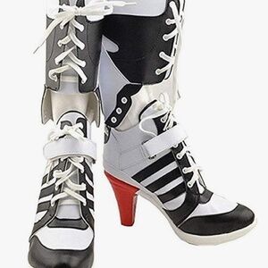 Harley Quinn Halloween Boots - Size 7